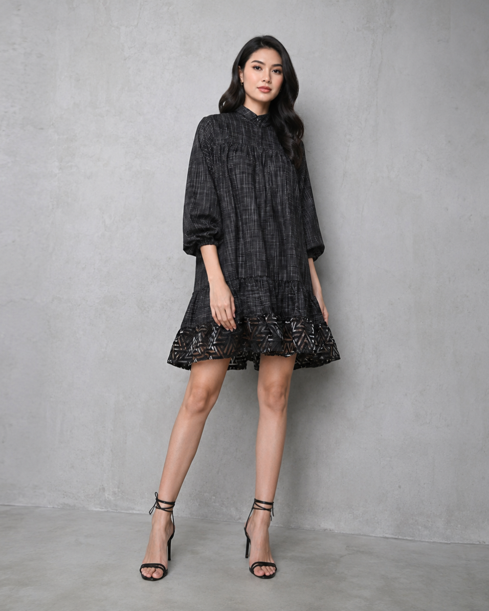 Dress in lurik woven