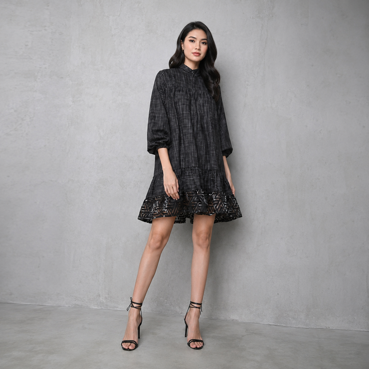 Dress in lurik woven