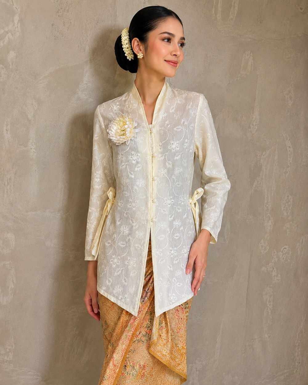 Kebaya blouse katun bordir