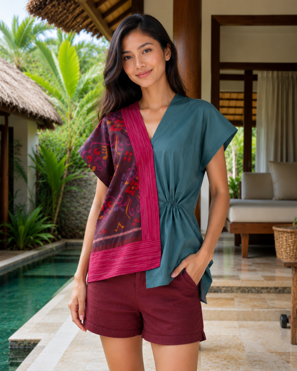 Alternative view of Atasan Tenun Endek Bali Wanita