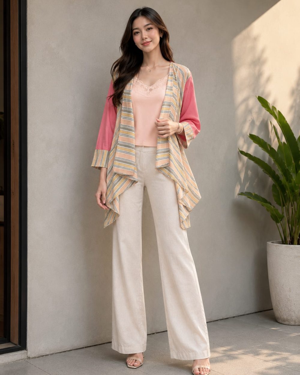 Outer tenun lurik atbm warna alam