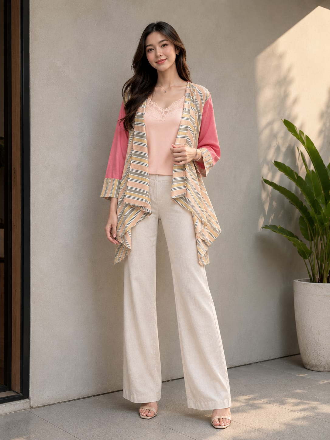 Outer tenun lurik atbm warna alam