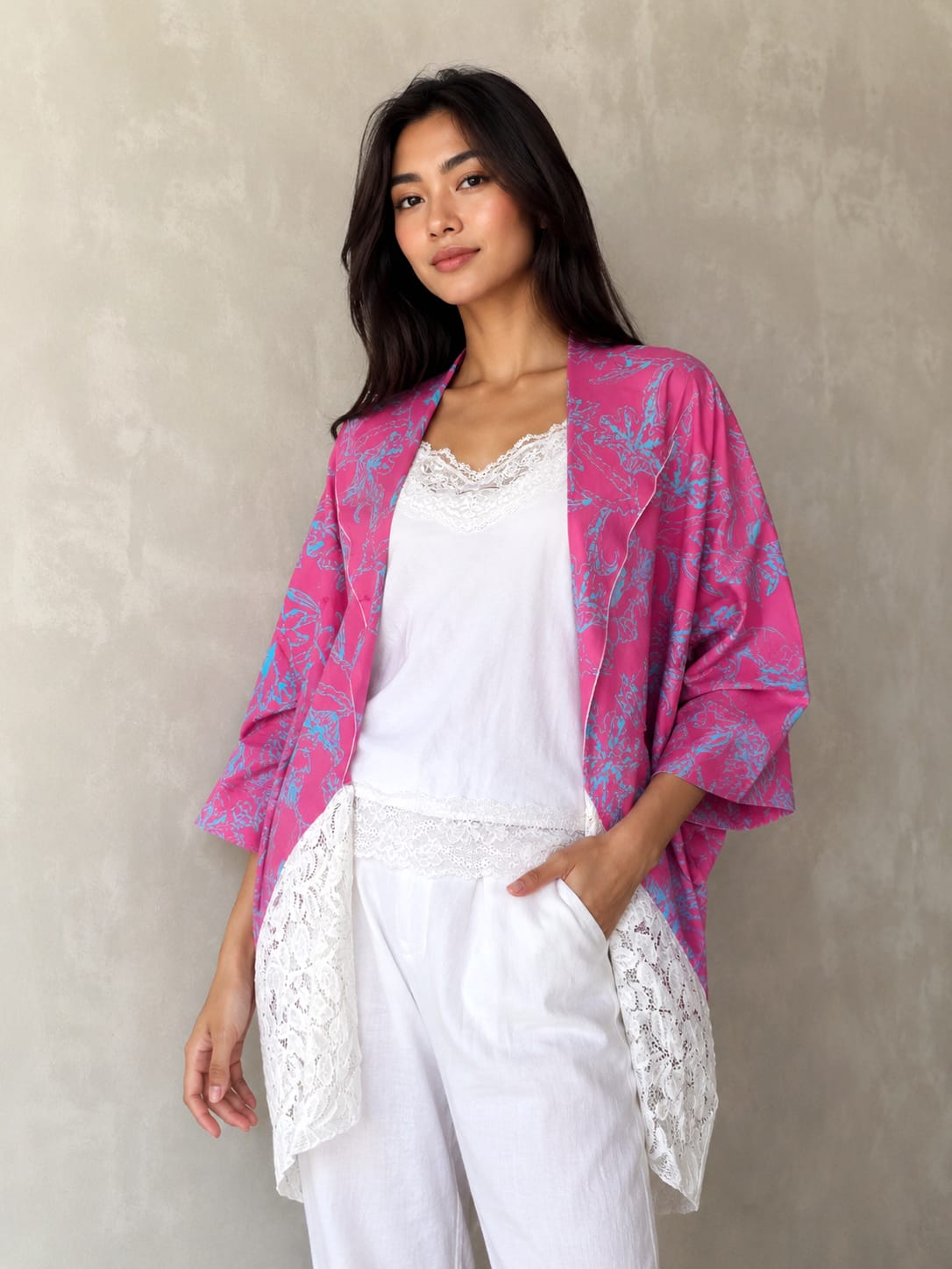 Outer batik cap wanita