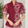Blouse tenun endek teratai